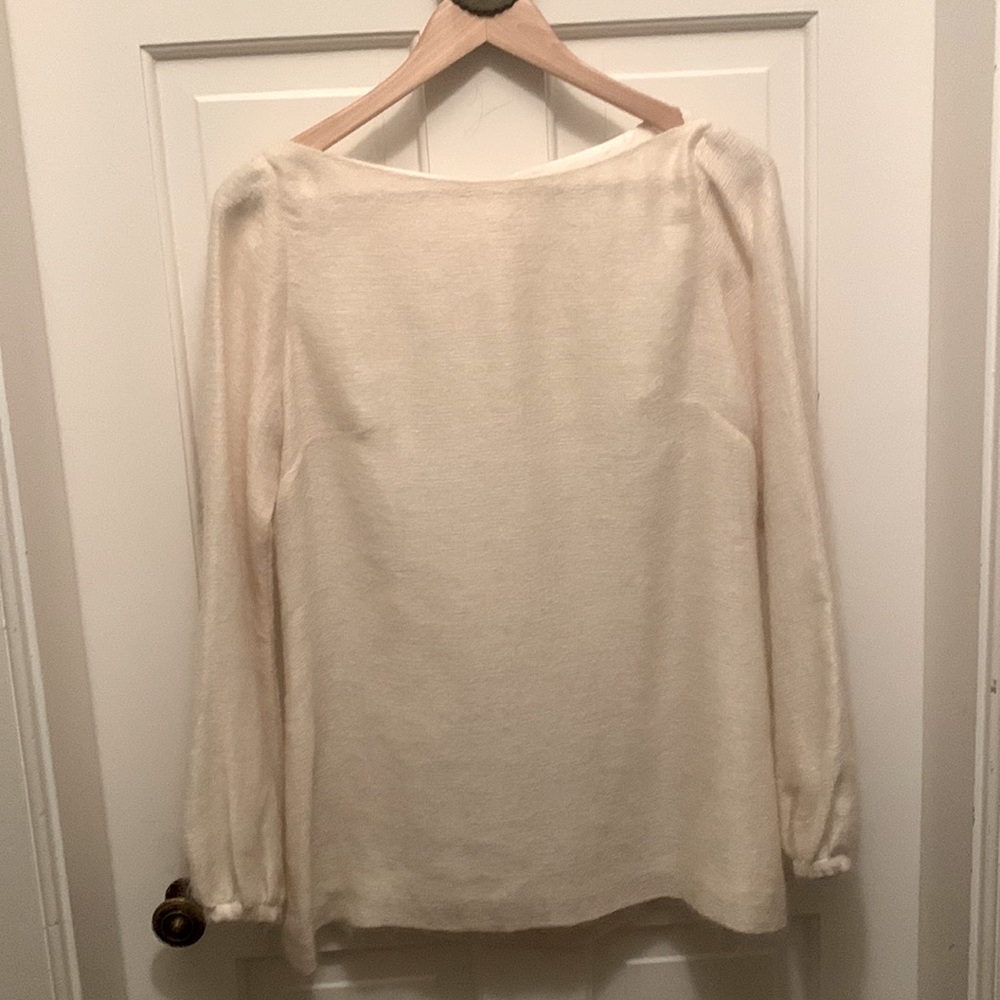 Charlotte Brody Ivory Cashmere Angora Blend Tunic